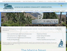 Tablet Screenshot of hawaiikaimarina.com